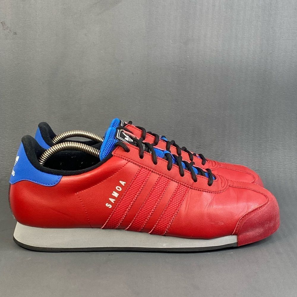 adidas Red and Blue Athletic Shoes